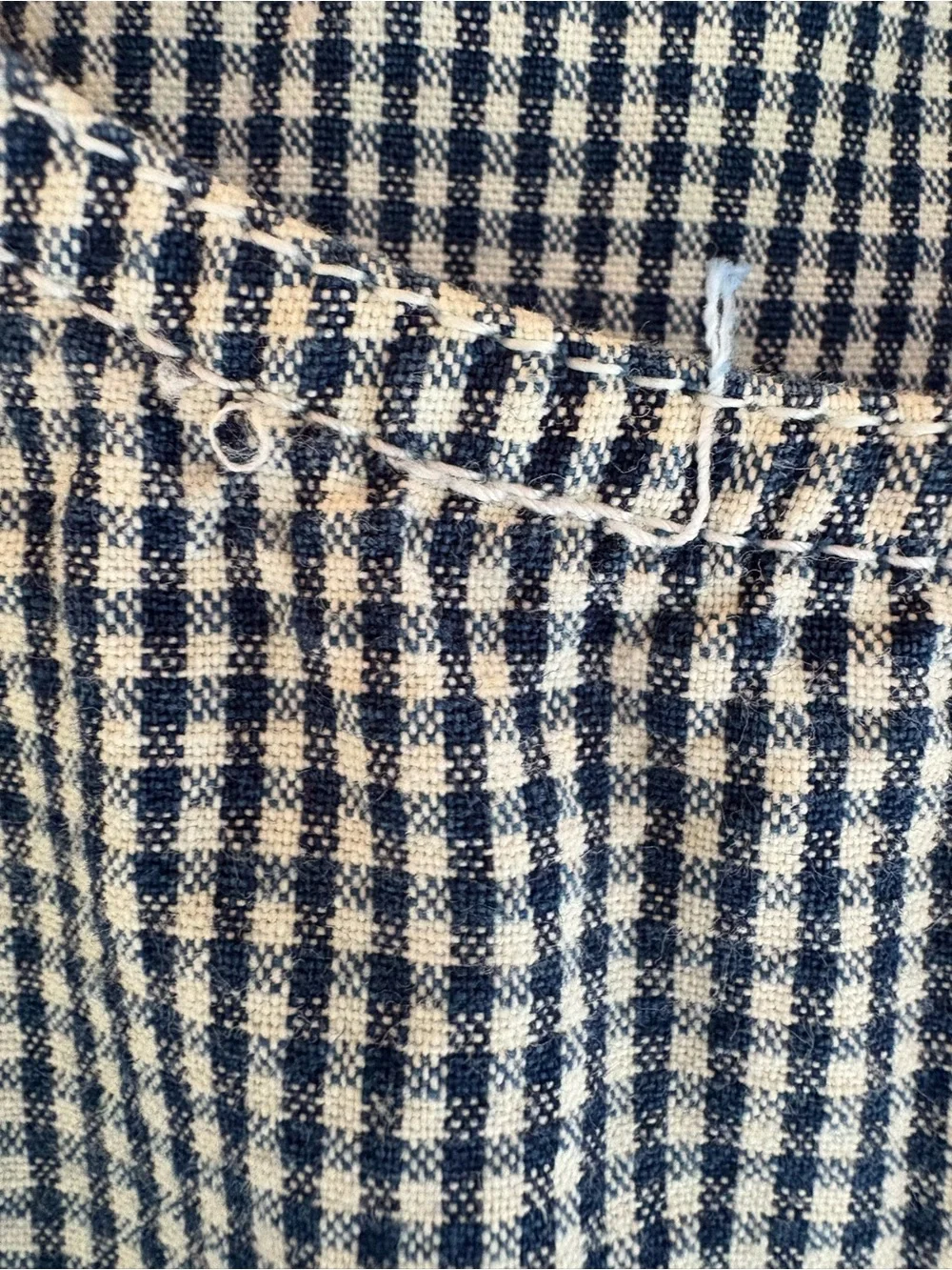 Faded Glory Blue  and White Gingham  Dress 90s